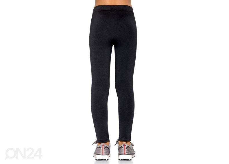 Lasten treenileggingsit BAS BLEU Mimi, grafiitti, koko 116-122 cm kuvasuurennos
