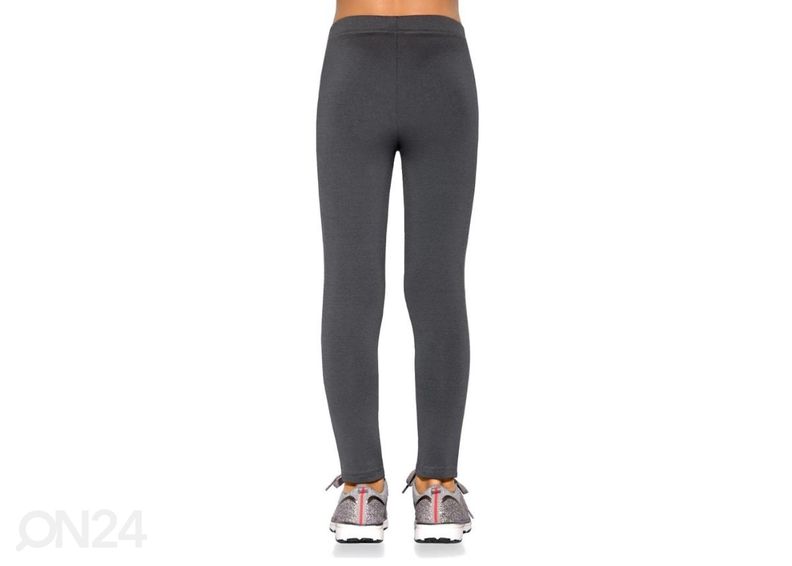 Lasten treenileggingsit BAS BLEU Mimi, grafiitti, koko 116-122 cm kuvasuurennos