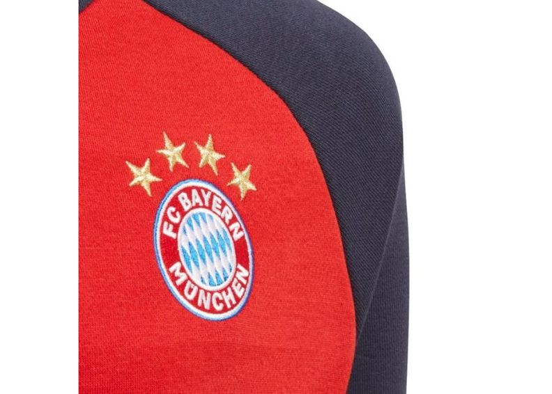 Lasten treenipaita Adidas FC Bayern CR Sweat Jr DX9233 kuvasuurennos