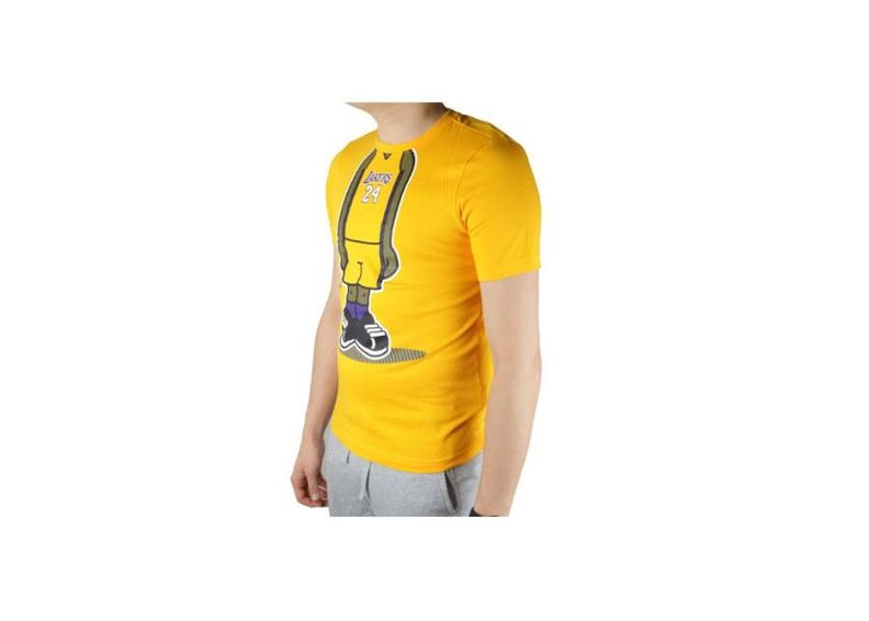 Lasten treenipaita Adidas Youth GFX PL LA Lakers Tee Junior G77938 kuvasuurennos