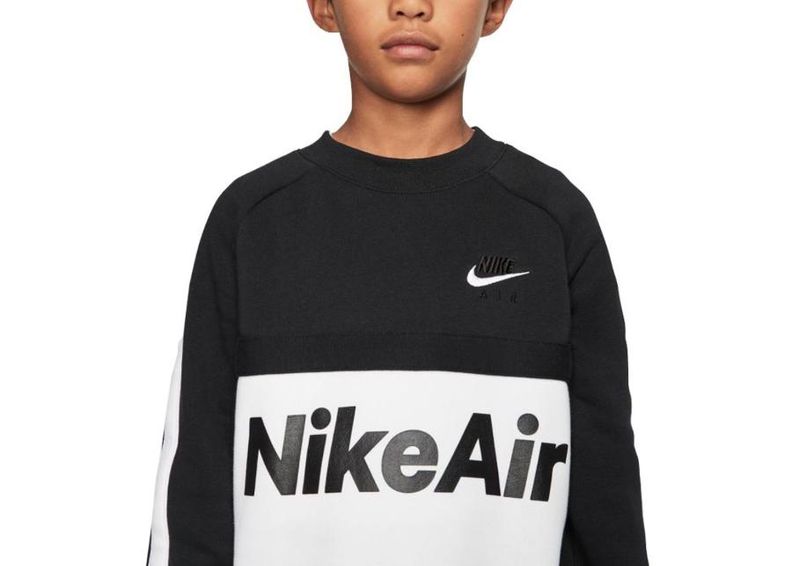 Lasten treenipaita Nike Air Crew Jr CJ7850-010 kuvasuurennos