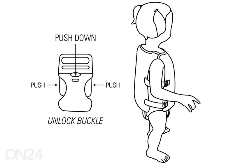 Lasten uimaliivi Hero 3-6 vuotiaille Waimea kuvasuurennos