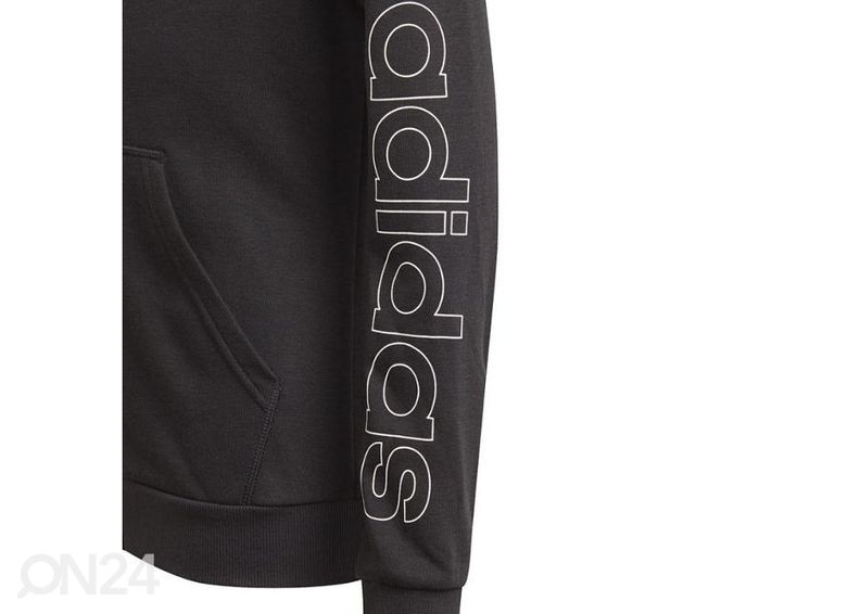 Lasten verryttelytakki Adidas Essentials Logo Full-Zip Hoodie kuvasuurennos