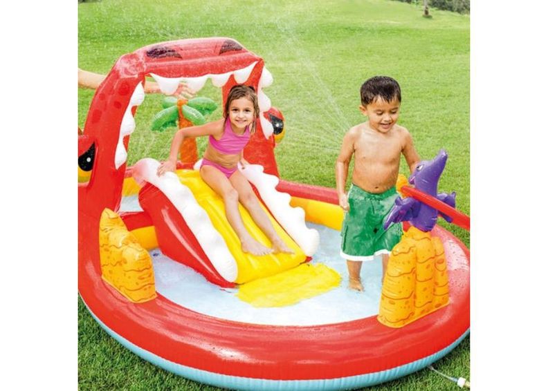 Lasten vesileikkiallas dino 259x165x107 cm kuvasuurennos