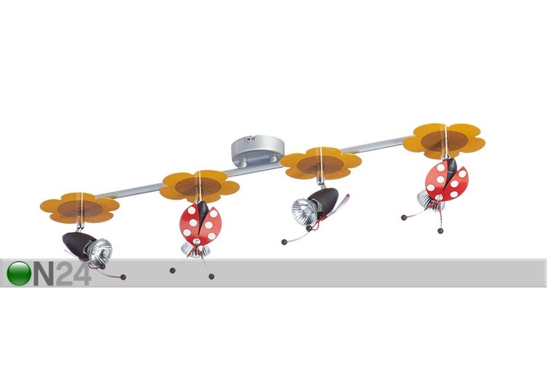 Lastenhuoneen kattovalaisin Leppäkerttu kuvasuurennos