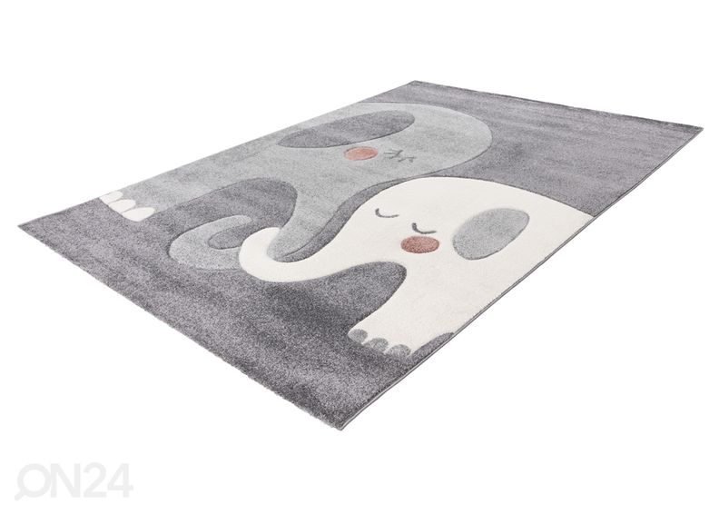 Lastenhuoneen matto Happy 301, harmaa, 120x170 cm kuvasuurennos