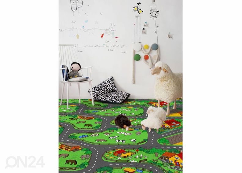 Lastenhuoneen matto MAATILA 150x200 cm kuvasuurennos