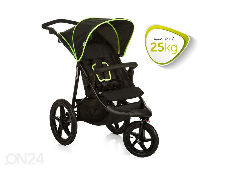 Lastenrattaat Hauck Comfort Runner musta/neon keltainen kuvasuurennos