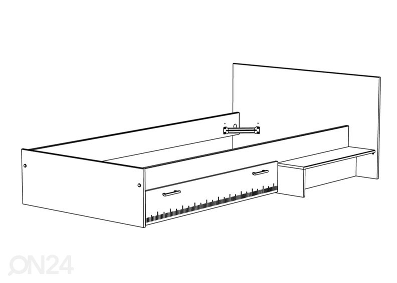 Lastensänky Charly 90x200 cm kuvasuurennos