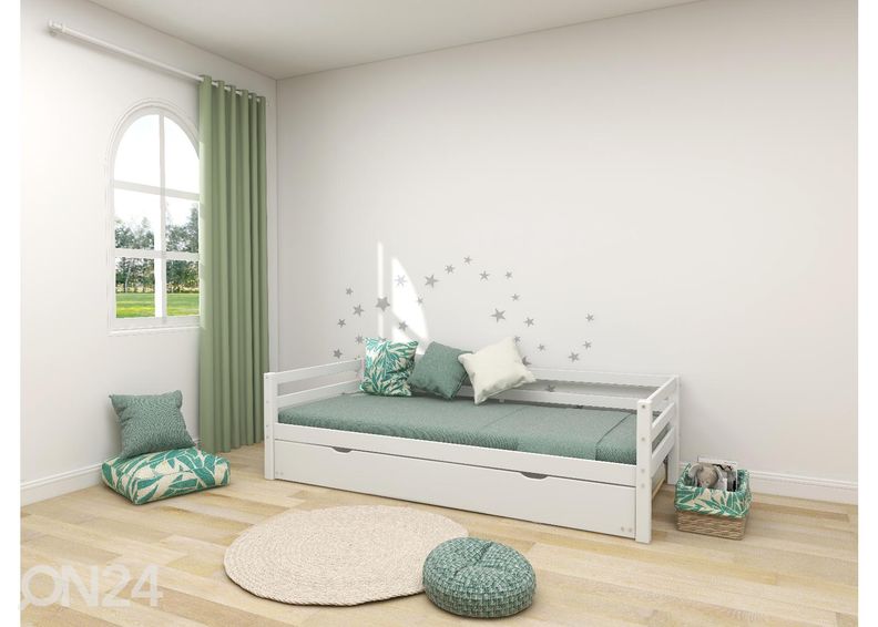Lastensänky Thuka Actim varasängyllä, valkoinen kuvasuurennos