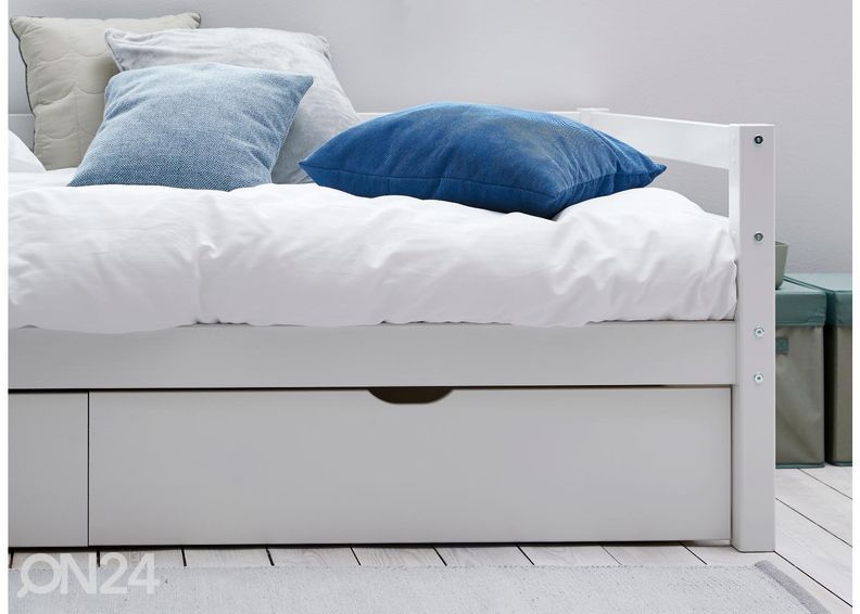 Lastensänky THUKA Actim vuodevaatelaatikoilla, valkoinen kuvasuurennos