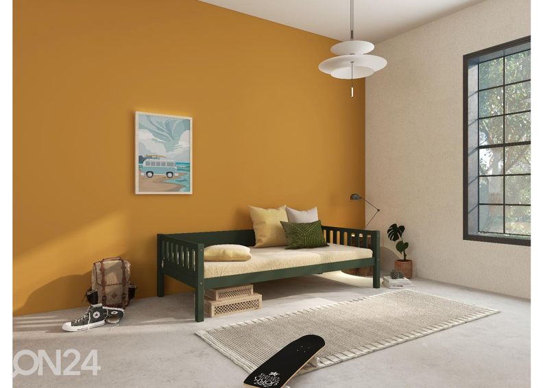 Lastensänky vuodevaatelaatikoilla THUKA Viggo, vihreä kuvasuurennos