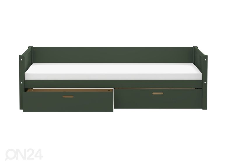 Lastensänky vuodevaatelaatikoilla THUKA Viggo, vihreä kuvasuurennos