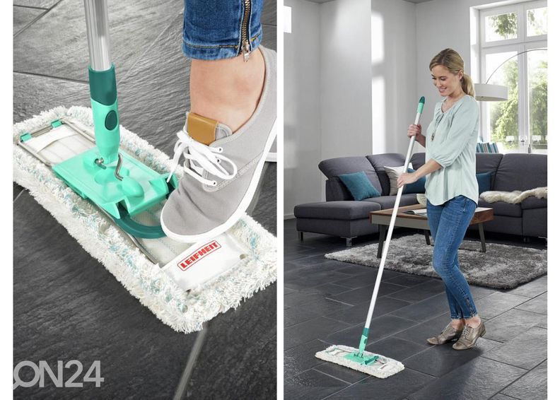 Lattianpesin Profi XL Cottonplus teleskooppivarrella Leifheit kuvasuurennos