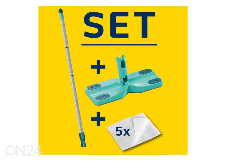 Lattianpesu / pölyn pyyhkimissetti Leifheit Clean&Away kuvasuurennos