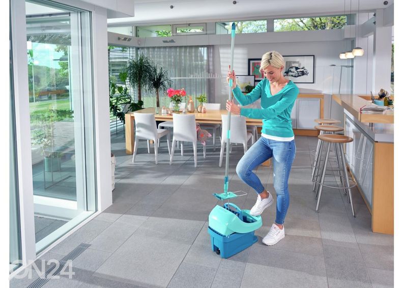Lattianpuhdistussetti moppipuristinsangolla Leifheit Profi XL kuvasuurennos