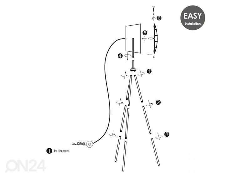 Lattiavalaisin Clemento kuvasuurennos