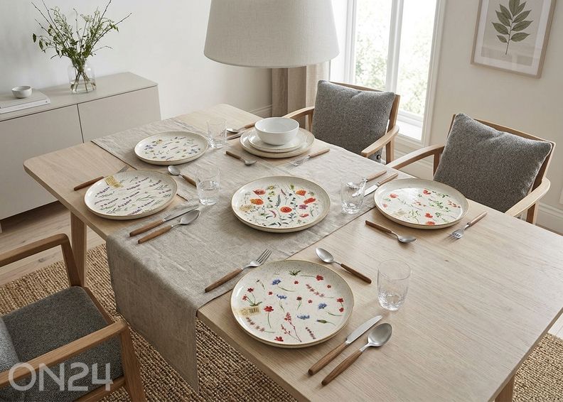 Lautanen Belle 20 cm, 6 kpl kuvasuurennos