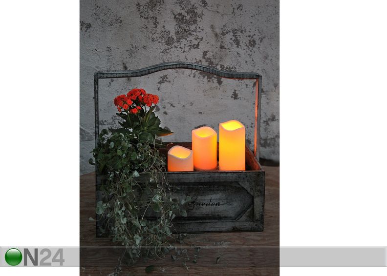 LED kynttilä ajastimella 11,5 cm kuvasuurennos