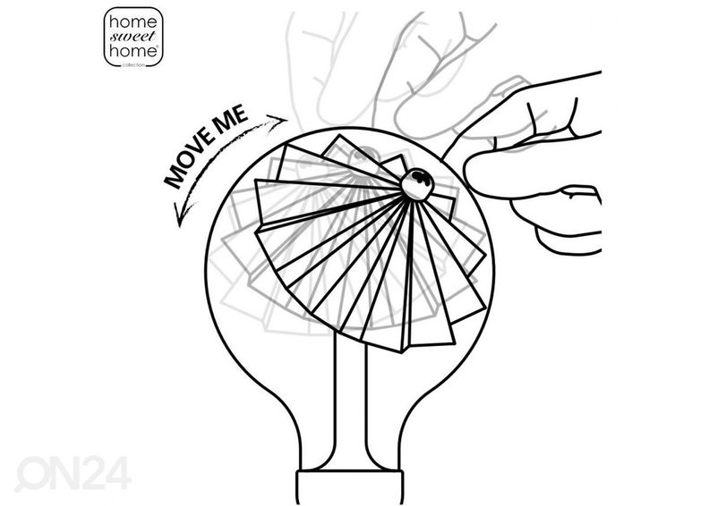 LED lamppu Move Me umbrella, E27, 3W kuvasuurennos