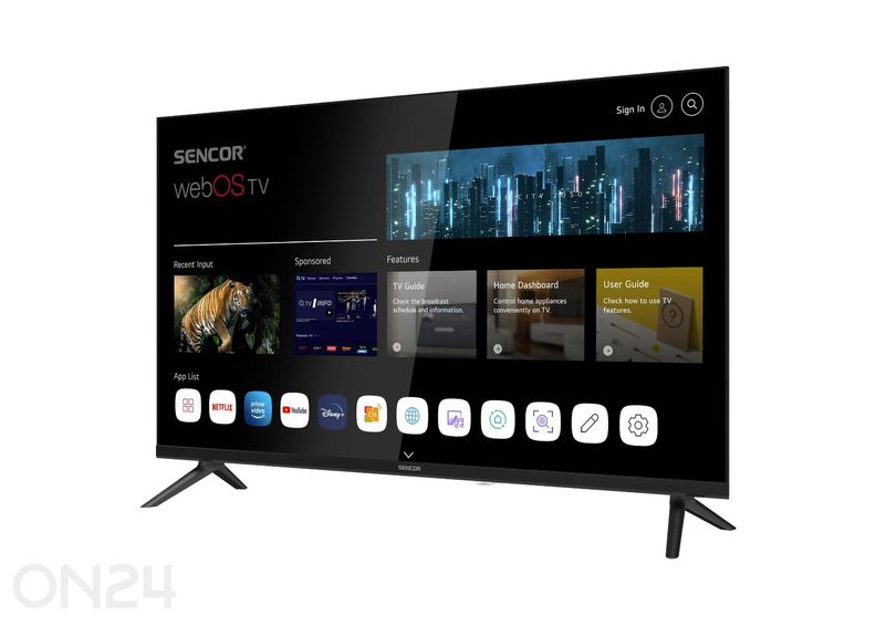 LED-televisio 32" Sencor SLE32S803B kuvasuurennos