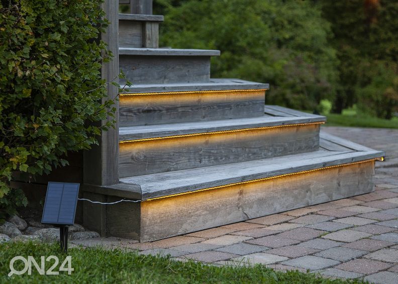 LED-valonhauha aurinkokennolla Strip kuvasuurennos