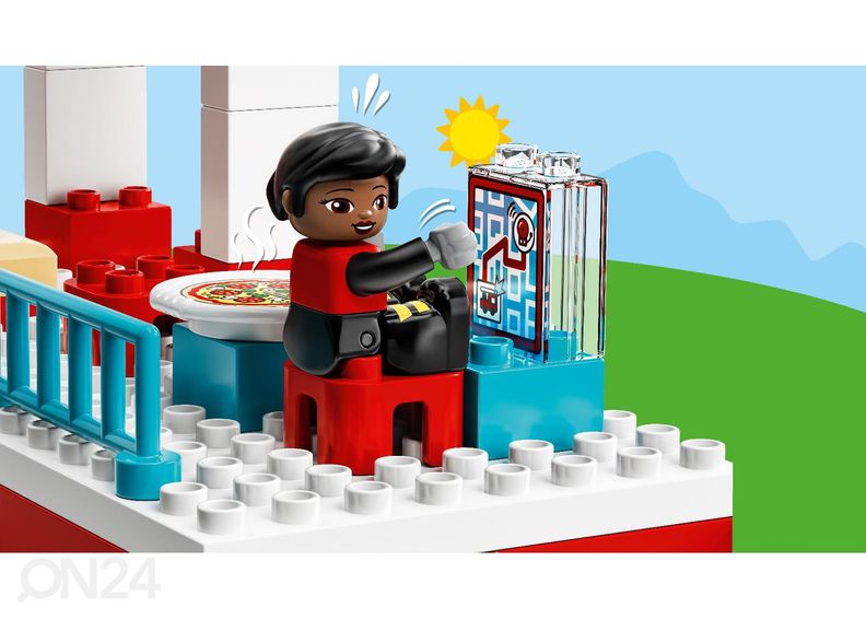 LEGO DUPLO Paloasema ja helikopteri kuvasuurennos