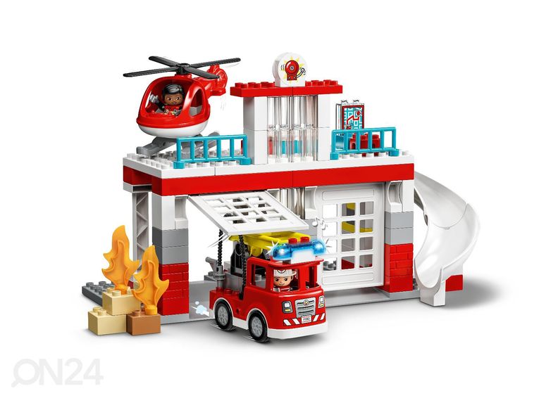 LEGO DUPLO Paloasema ja helikopteri kuvasuurennos