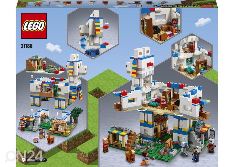 LEGO Minecraft Laamojen kylä kuvasuurennos