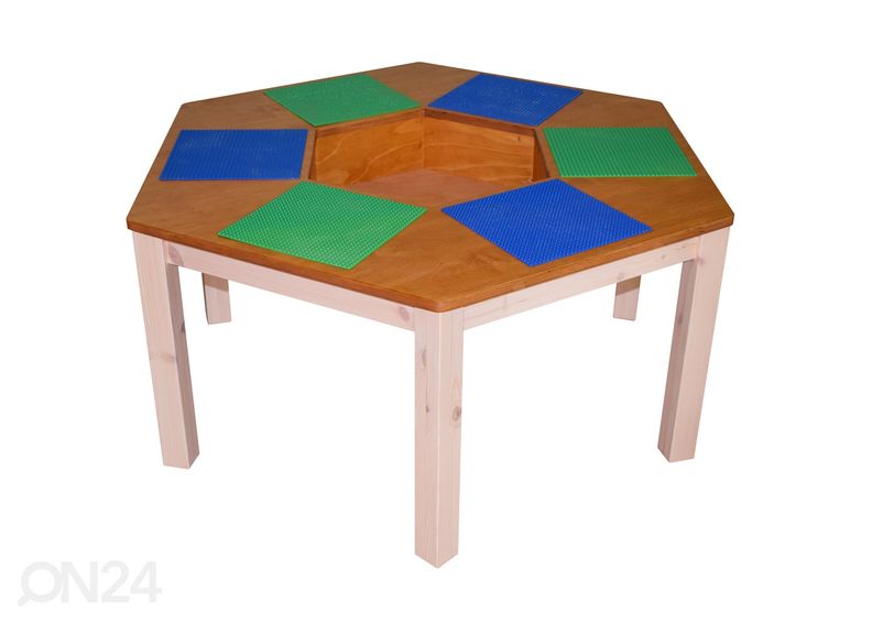 Legopöytä Ø 120xh53 cm kuvasuurennos