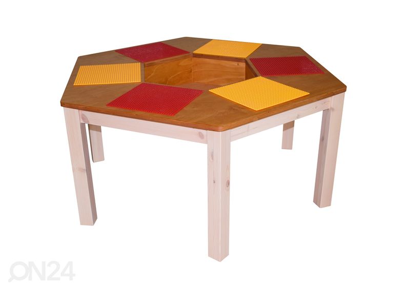 Legopöytä Ø 120xh53 cm kuvasuurennos