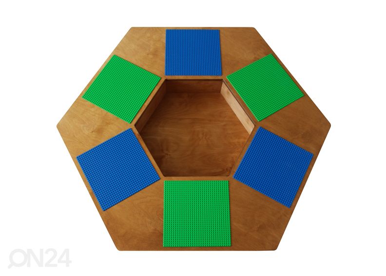 Legopöytä Ø 120xh53 cm kuvasuurennos