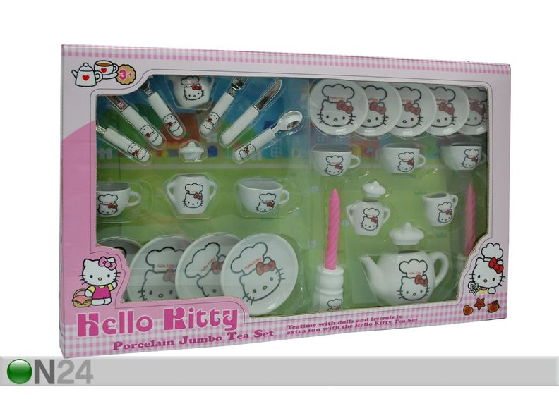 Leikkiastiasto HELLO KITTY TEA SET SUPER DELUXE COLLECTION kuvasuurennos