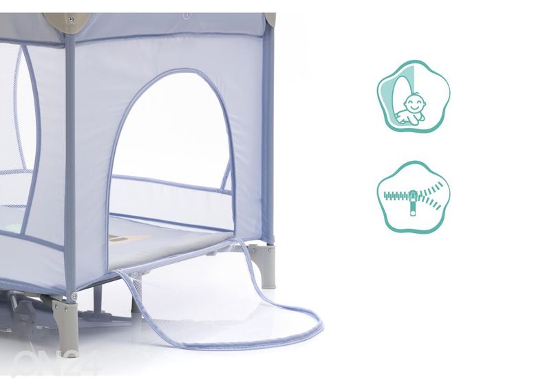 Leikkikehä / matkasänky Leijona harmaa, Fillikid kuvasuurennos