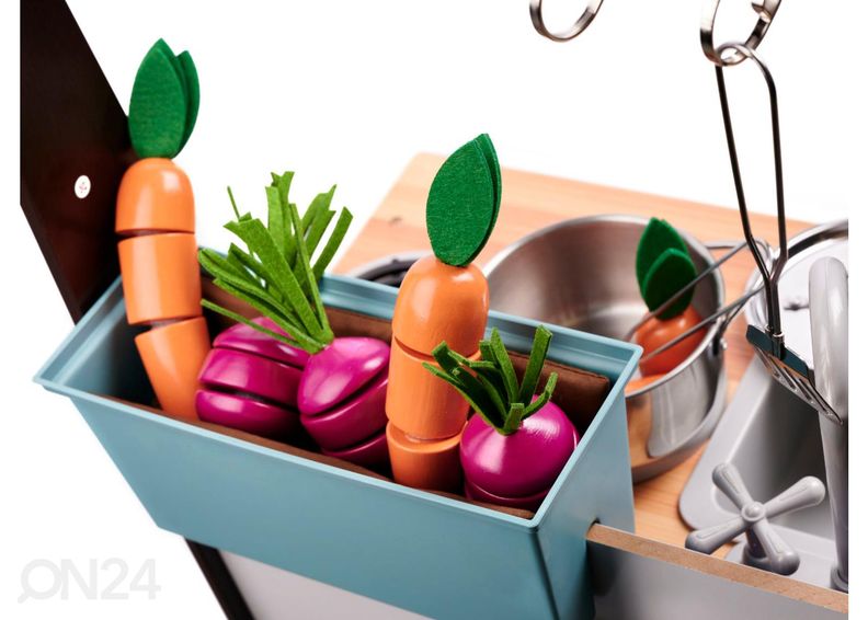 Leikkikeittiö tarvikkeilla kuvasuurennos