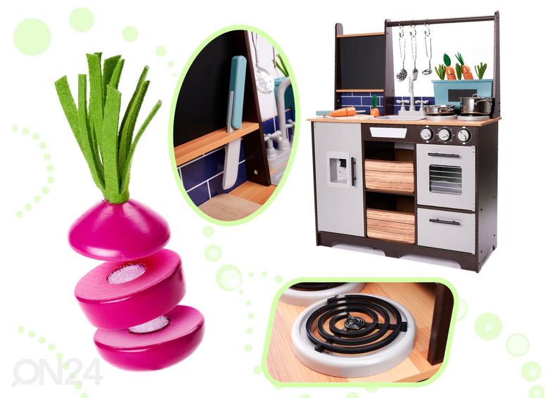 Leikkikeittiö tarvikkeilla kuvasuurennos