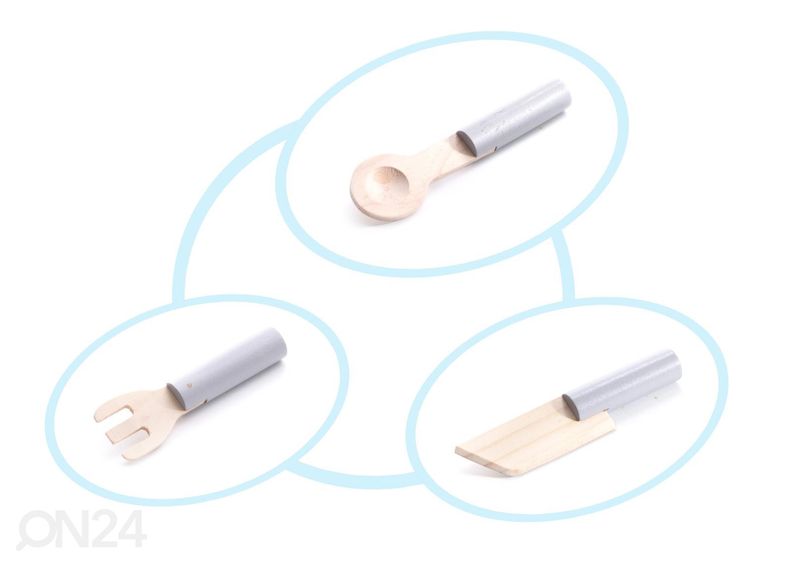 Leikkikeittiö tarvikkeilla 85 cm kuvasuurennos