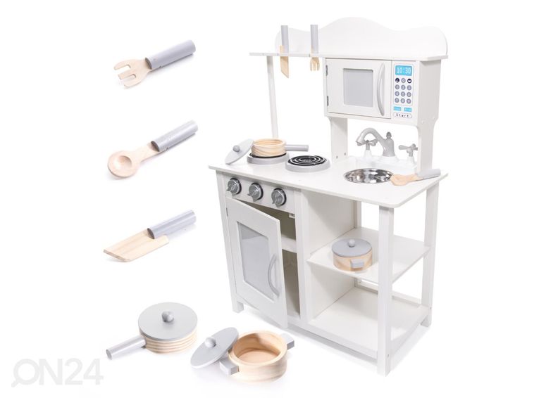 Leikkikeittiö tarvikkeilla 85 cm kuvasuurennos