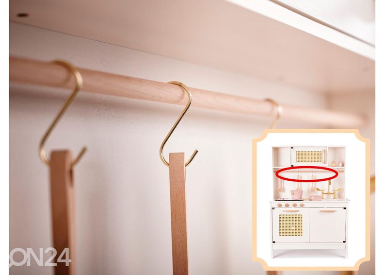 Leikkikeittiö tarvikkeilla Retro Boho 100 cm kuvasuurennos