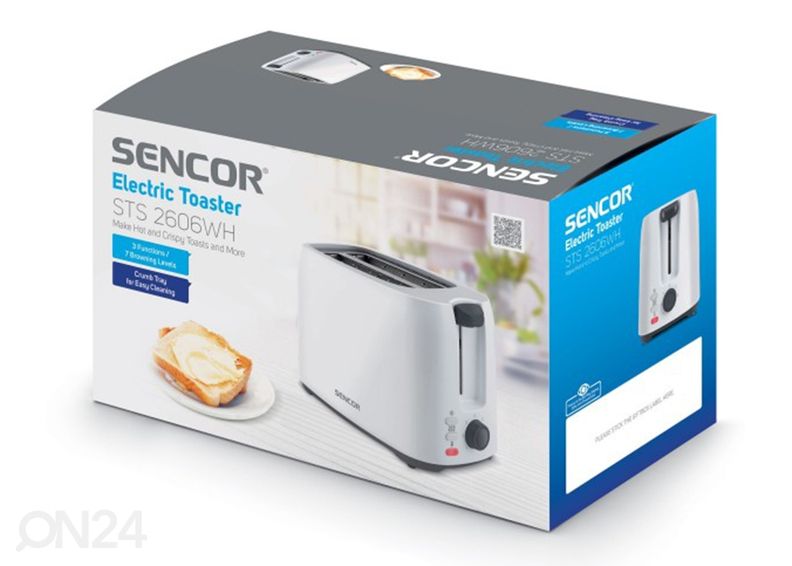 Leivänpaahdin Sencor STS2606WH, valkoinen kuvasuurennos