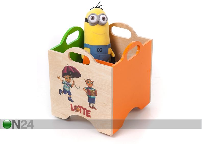 Lelulaatikko pyörillä LOTTE kuvasuurennos