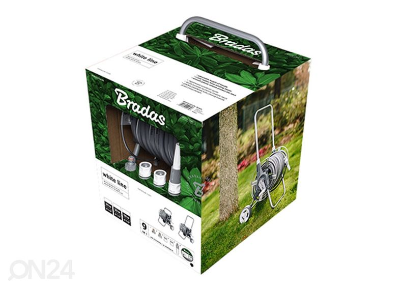 Letkukärry Bradas White Silver Plus 50 m kuvasuurennos
