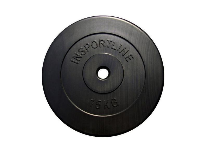 Levypaino Bumper Plate 15kg inSPORTline kumi kuvasuurennos
