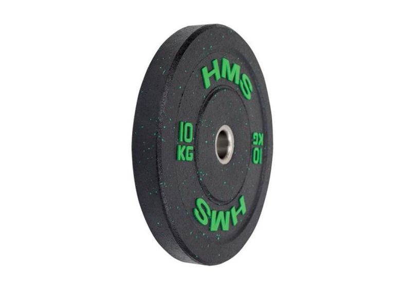 Levypaino Olympic HMS BUMPER vihreä 10 kg HTBR10 kuvasuurennos