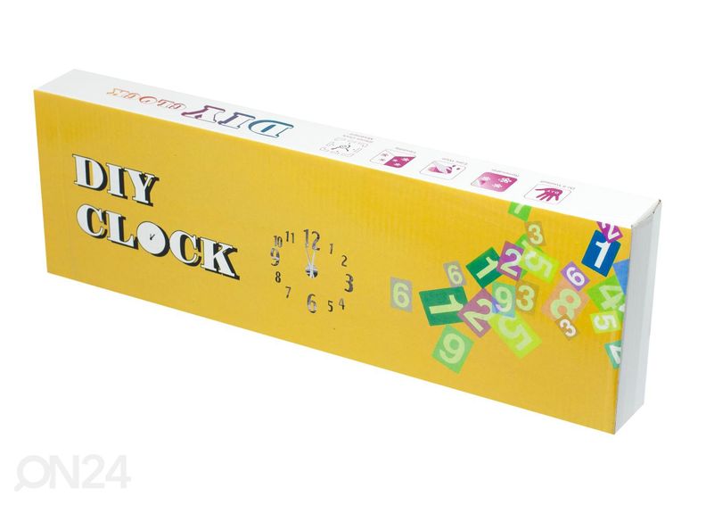 Liimattava seinäkello 80-120 cm musta kuvasuurennos