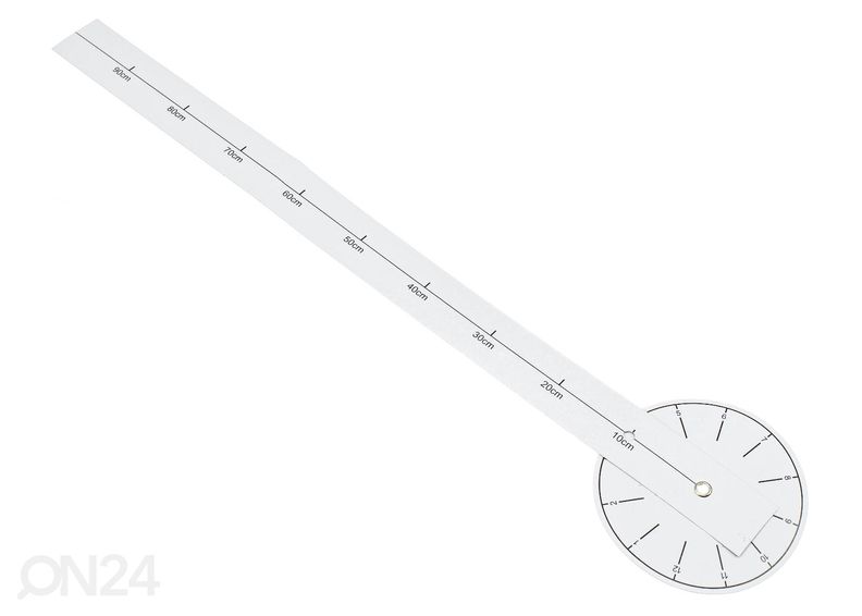 Liimattava seinäkello 80-120 cm musta kuvasuurennos