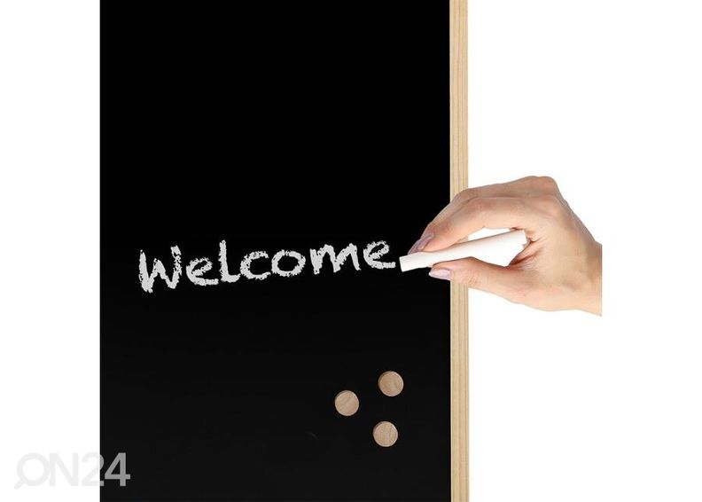 Liitutaulu/ magneettitaulu 60x40 cm, mänty kuvasuurennos