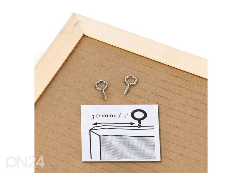 Liitutaulu/ magneettitaulu 60x40 cm, mänty kuvasuurennos