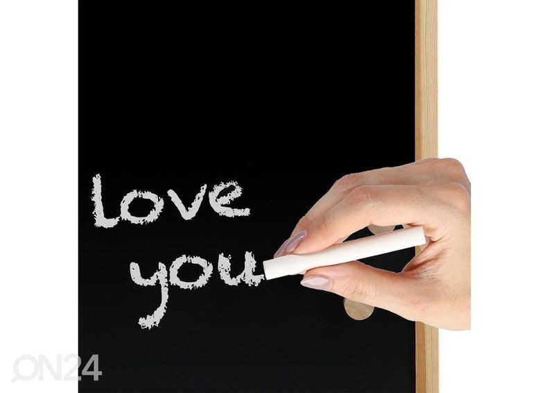 Liitutaulu/ magneettitaulu 60x40 cm, mänty kuvasuurennos