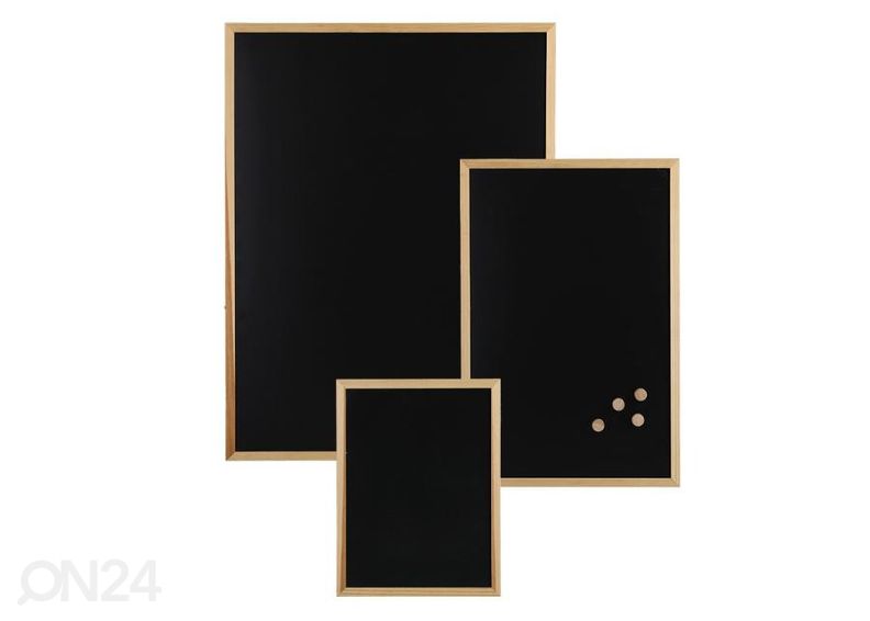 Liitutaulu/ magneettitaulu 60x40 cm, mänty kuvasuurennos